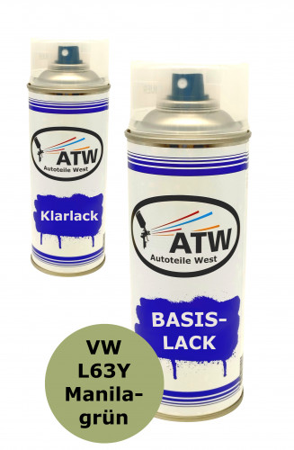 Autolack für VW L63Y Manilagrün +400ml Klarlack Set